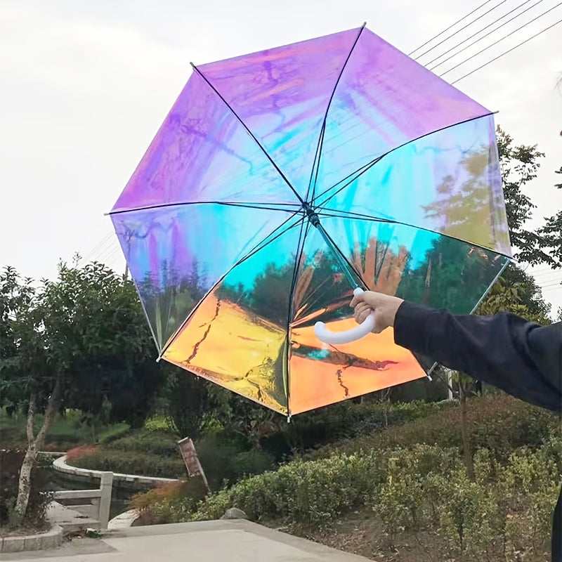 Colorful Reflective Long-Handle Umbrella