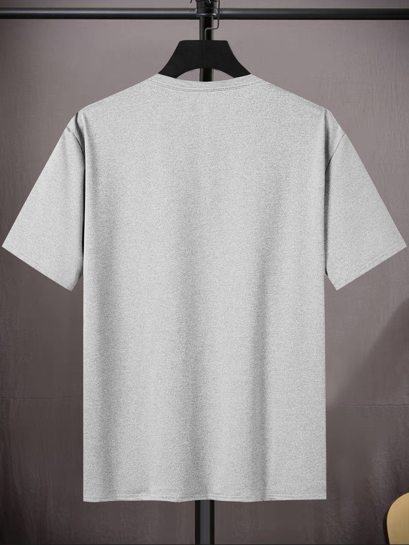 Men's "This Is My Festival Shirt" Graphic Tee - Gray Casual Crew Neck Short Sleeve T-Shirt, Lightweight & Breathable Polyester Blend, Perfect for Summer Festivals & Casual Attire