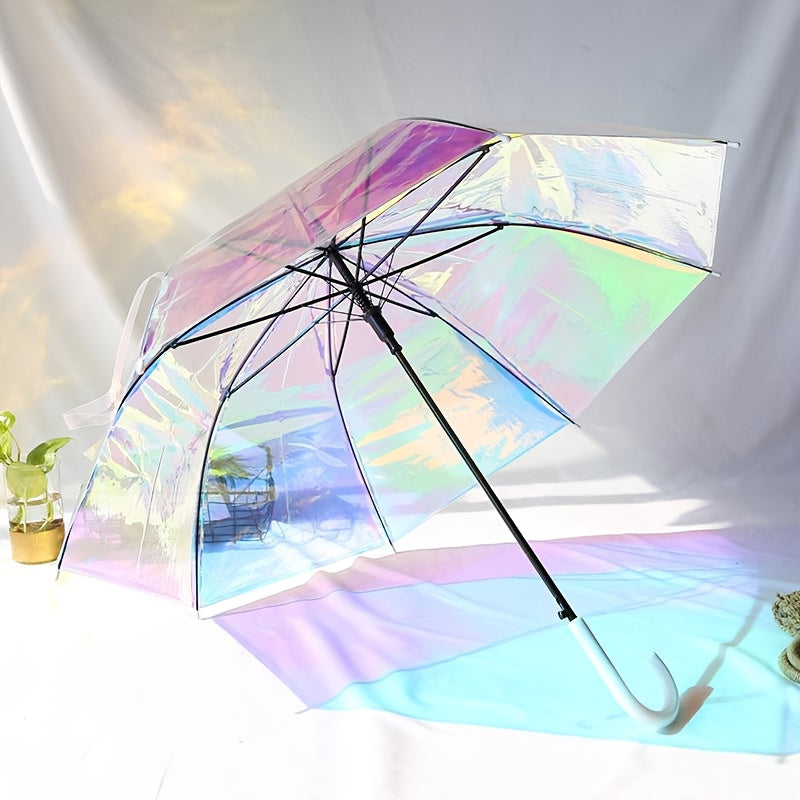 Colorful Reflective Long-Handle Umbrella
