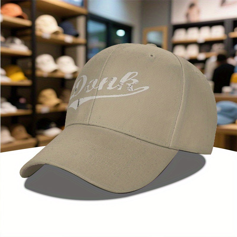 Donk Burnley Lancashire England Unisex Adjustable Baseball Cap for Men & Women - Lightweight Moisture-Wicking 100% Polyester, Breathable Sporty Design for Gym, Travel, Daily Use - Black with White Logo, All-Season Comfort, Tr