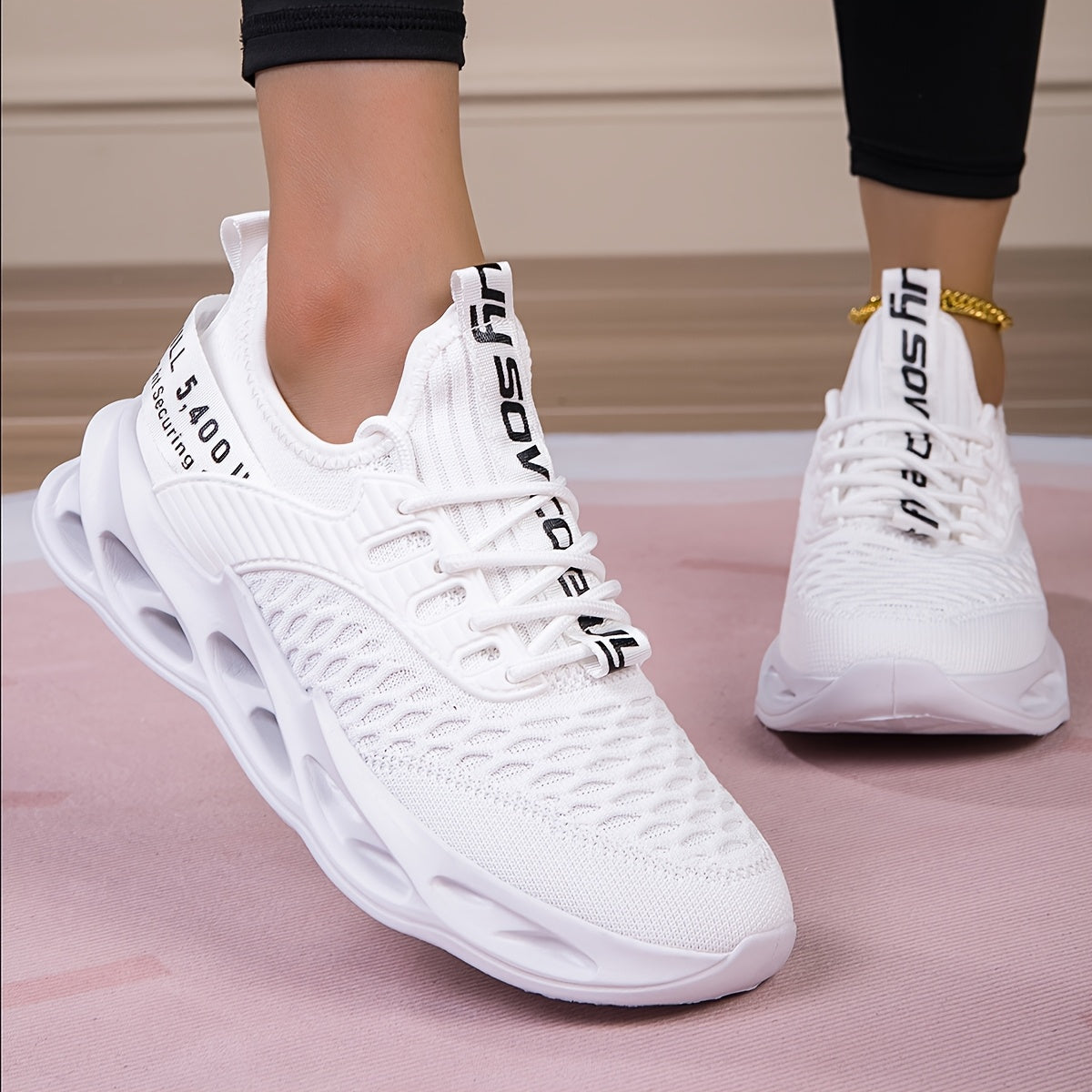 Men's Lightweight Breathable Running Shoes - Vibrant Neon Pink/White/Orange/Black/Green Color Options, MD Sole & Fabric Upper for Gym, Tennis, Walking - All-Season Comfort, Lace-Up Low-Top Athletic Sneakers, Sneakers, Gym Foo