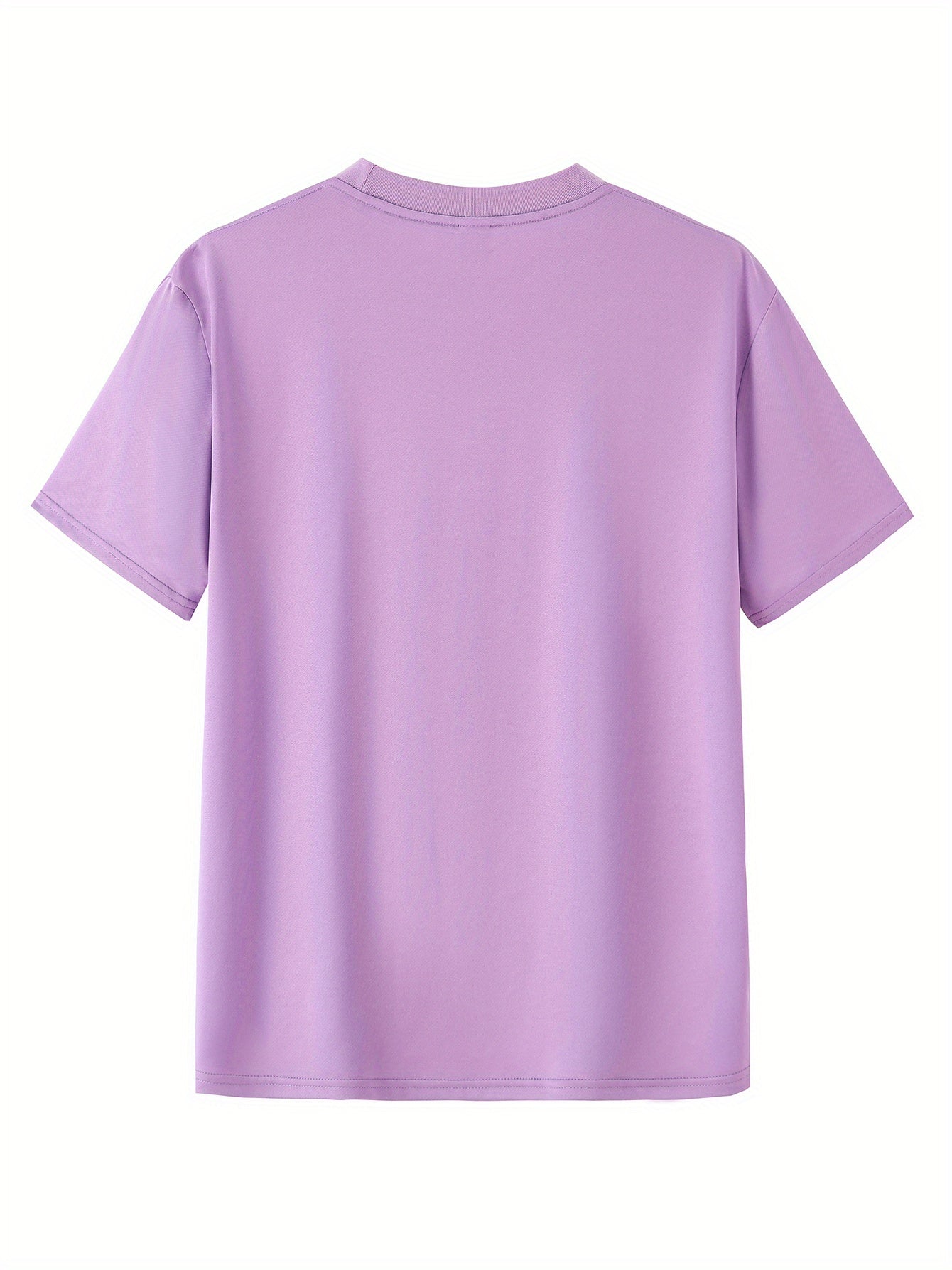 Men's Casual Summer T-Shirt - Soft Breathable Fabric with Bold "Techno" Letter Print & Orange Accent, Ribbed Collar, Regular Fit for Casual Attire, Summer T Shirts, Classic Round Neckline, Comfortable Tee Construction