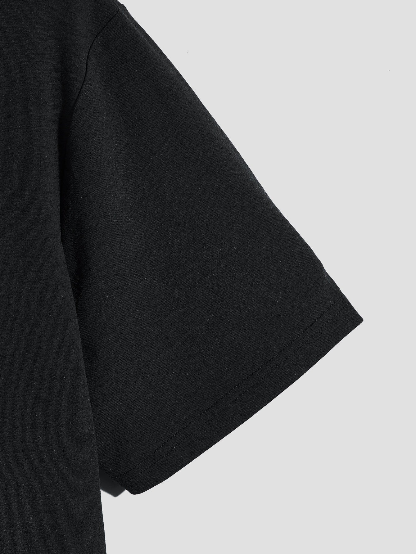 1pc Men'S Casual Crew Neck T-Shirt - Polyester Knit Fabric with Medium Stretch, Short Sleeve Print Top for Going Out, Summer Season - Regular Fit H Tee with "Drum & Bass" Slogan Design