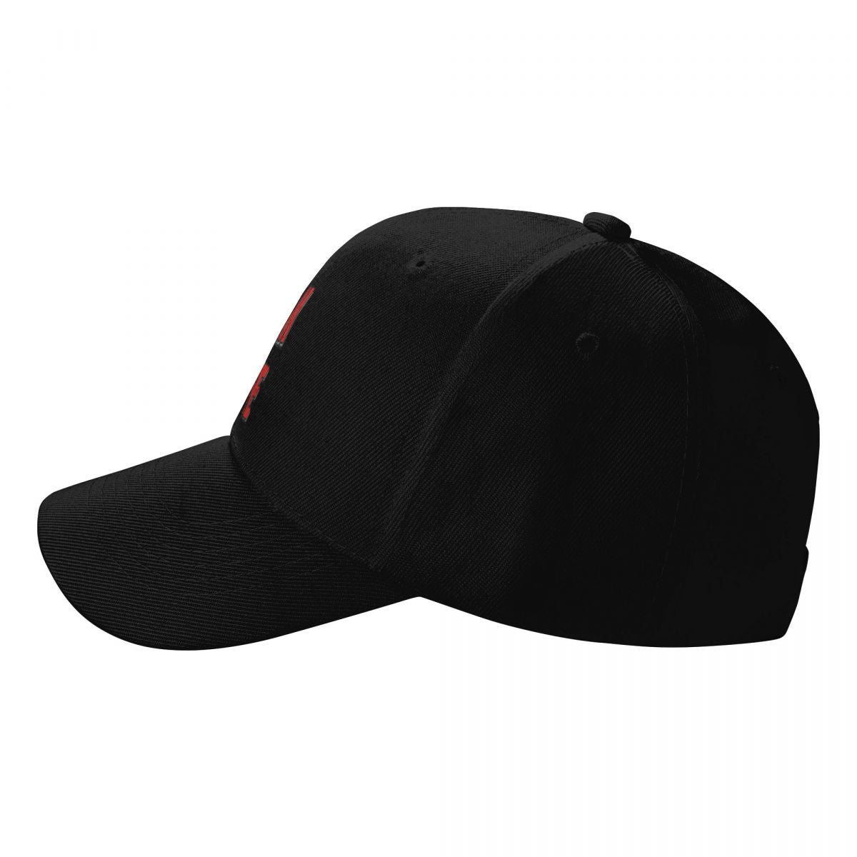 Impala & Caprice Donk Life Red Baseball Cap, a Streetwear Brand Offering Stylish Hats for Both Men And Women, Perfect for Hip Hop And Rave Events.