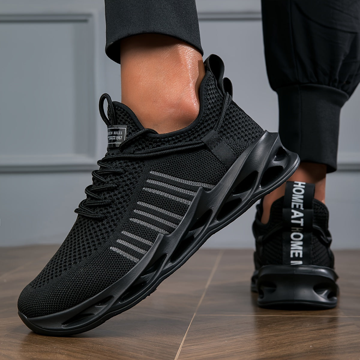 Men'S Breathable Blade Sneakers - Shock Absorbing, Lightweight Non-Slip Running Shoes for Jogging, Tennis, Gym, And Walking - Athletic Sneakers for Youth And Teens