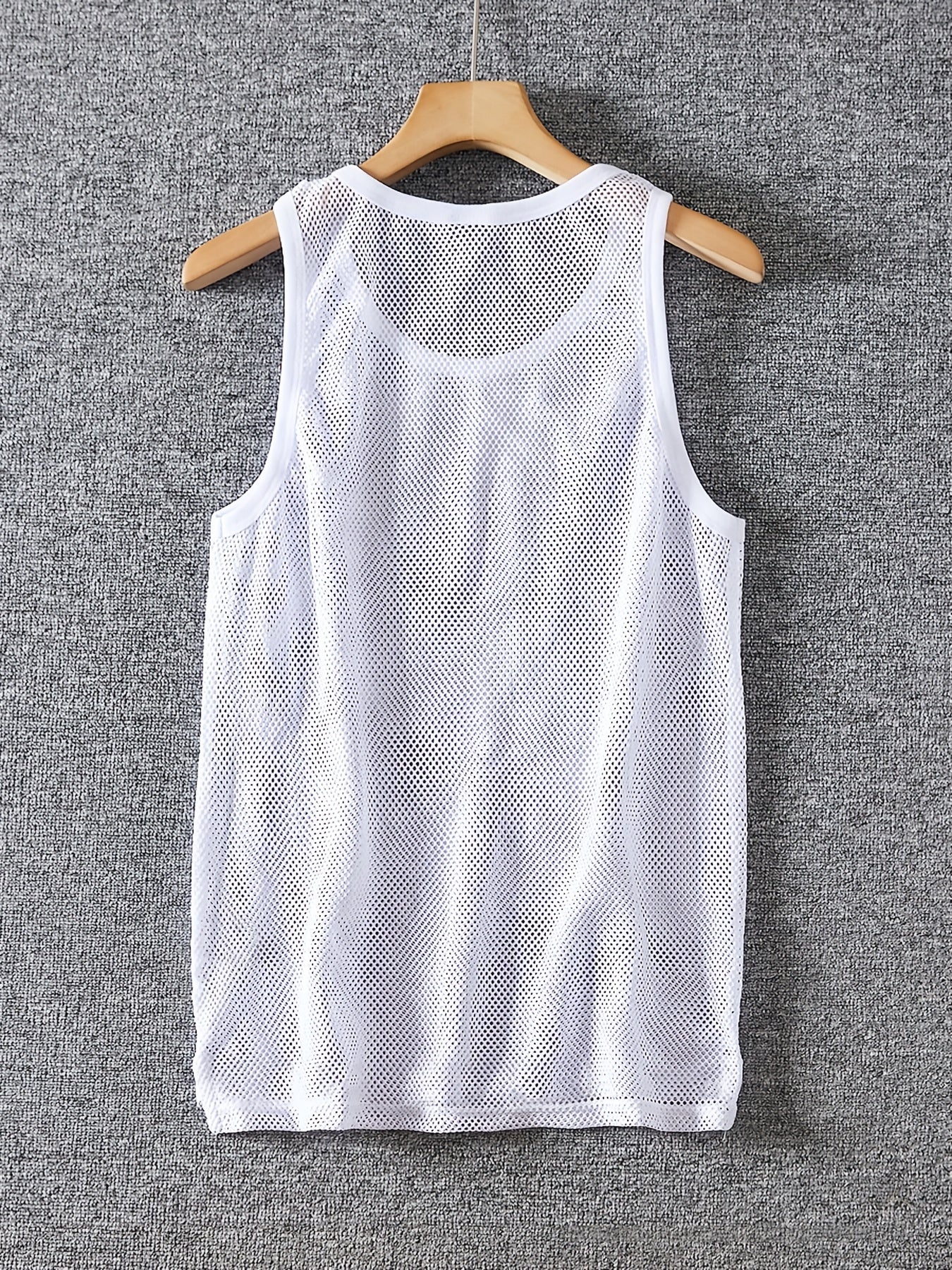 Men'S Sexy Tank Top, Men'S Mesh Tank Top, Men'S Stretchy Tank Top