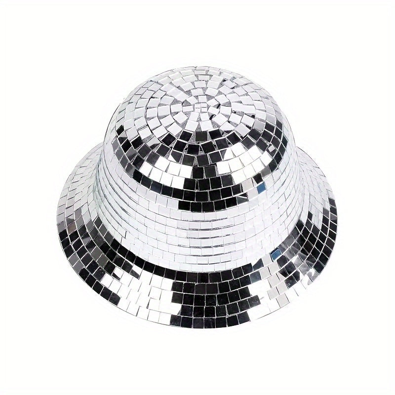 Party Decoration Sequin Glass Disco Fisherman Hat, Featherless