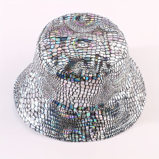 Stylish Reflective Double-Sided Fisherman Hat for Men and Women, Versatile Outdoor Cycling Face-Revealing Bucket Hat