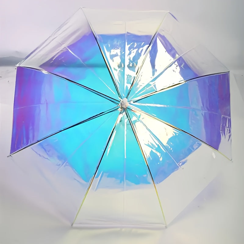 Colorful Reflective Long-Handle Umbrella