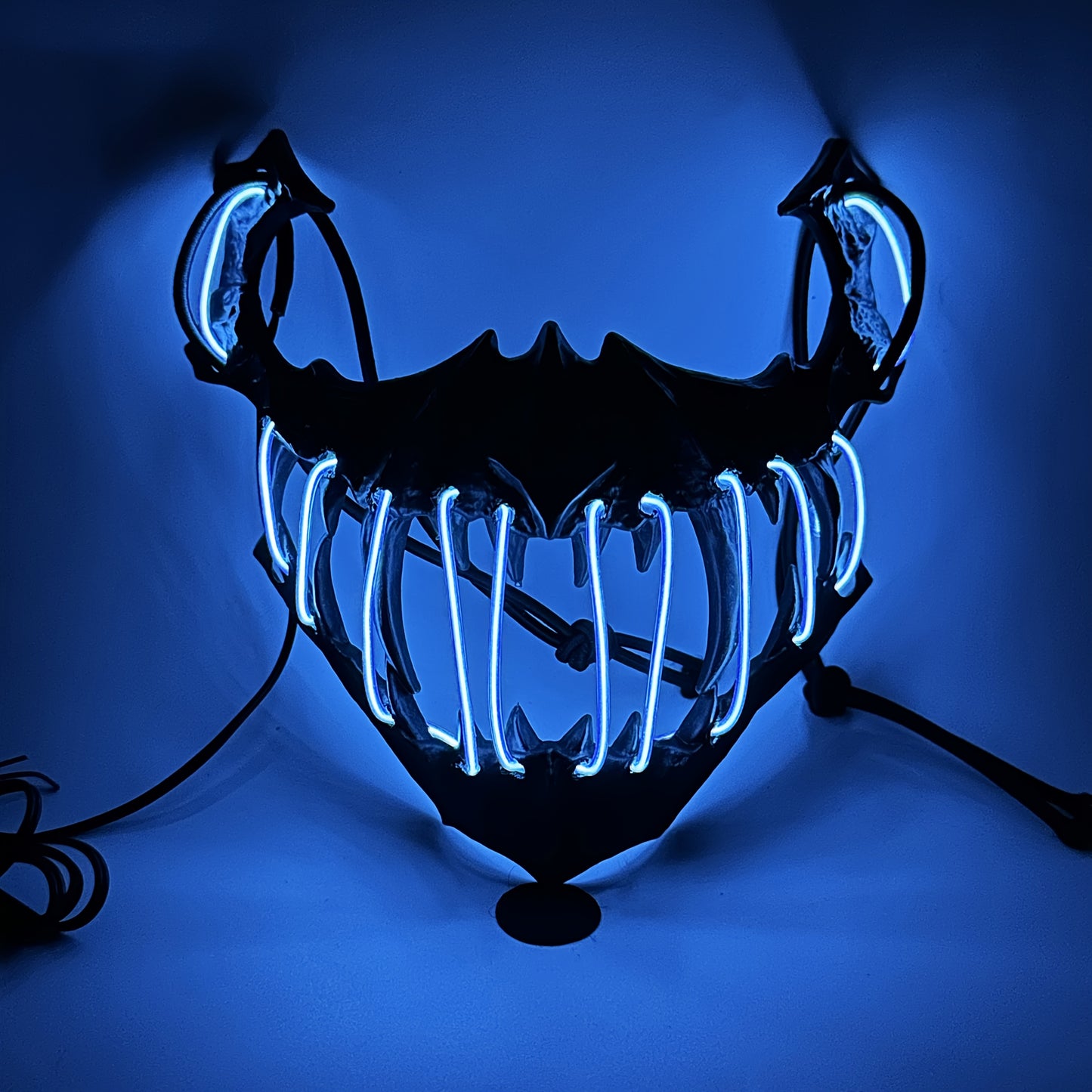 LED Glowing Skull Mask - Essential for Halloween Horror Parties, EDM Festivals, and Night Events. Unisex Design Perfect for Halloween/Carnival/Music Festival, Scary Halloween Costume, Halloween Costumes for Women, Women Hallo