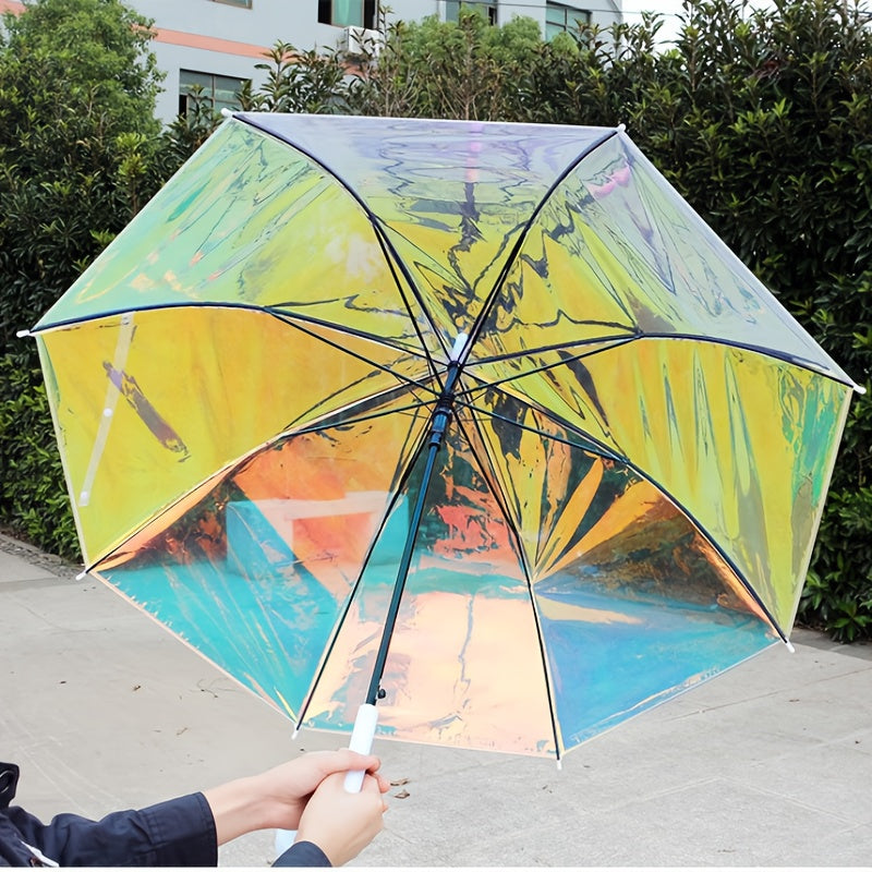 Colorful Reflective Long-Handle Umbrella