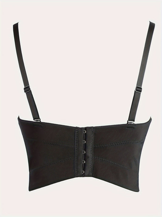 Organic Glass Nail Drill Bra Outerwear Stage Performance Dress Sequined