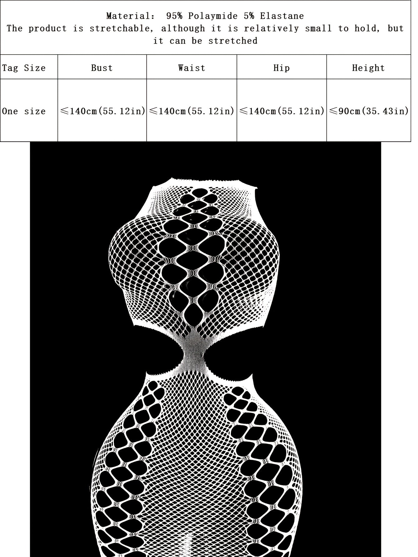 1pc Sexy Women's Glow at Night Fishnet Cover Up Without Bikini - High Elasticity Bodycon Dress with Hollow Out Cutouts, See-Through Beachwear for Music Festivals, Summer Vacations & Night Out, Festival Attire, Bodycon Fashion