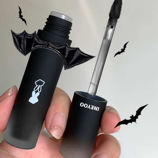 Intense Gothic Matte Nourishing Lip Gloss, Creating a Mysterious And Deep Makeup Look with Long-Lasting Color Payoff. Exquisite And Compact, Easy to Carry, a Must-Have for Parties And Travel. Includes One Black Bat-Shaped Cra