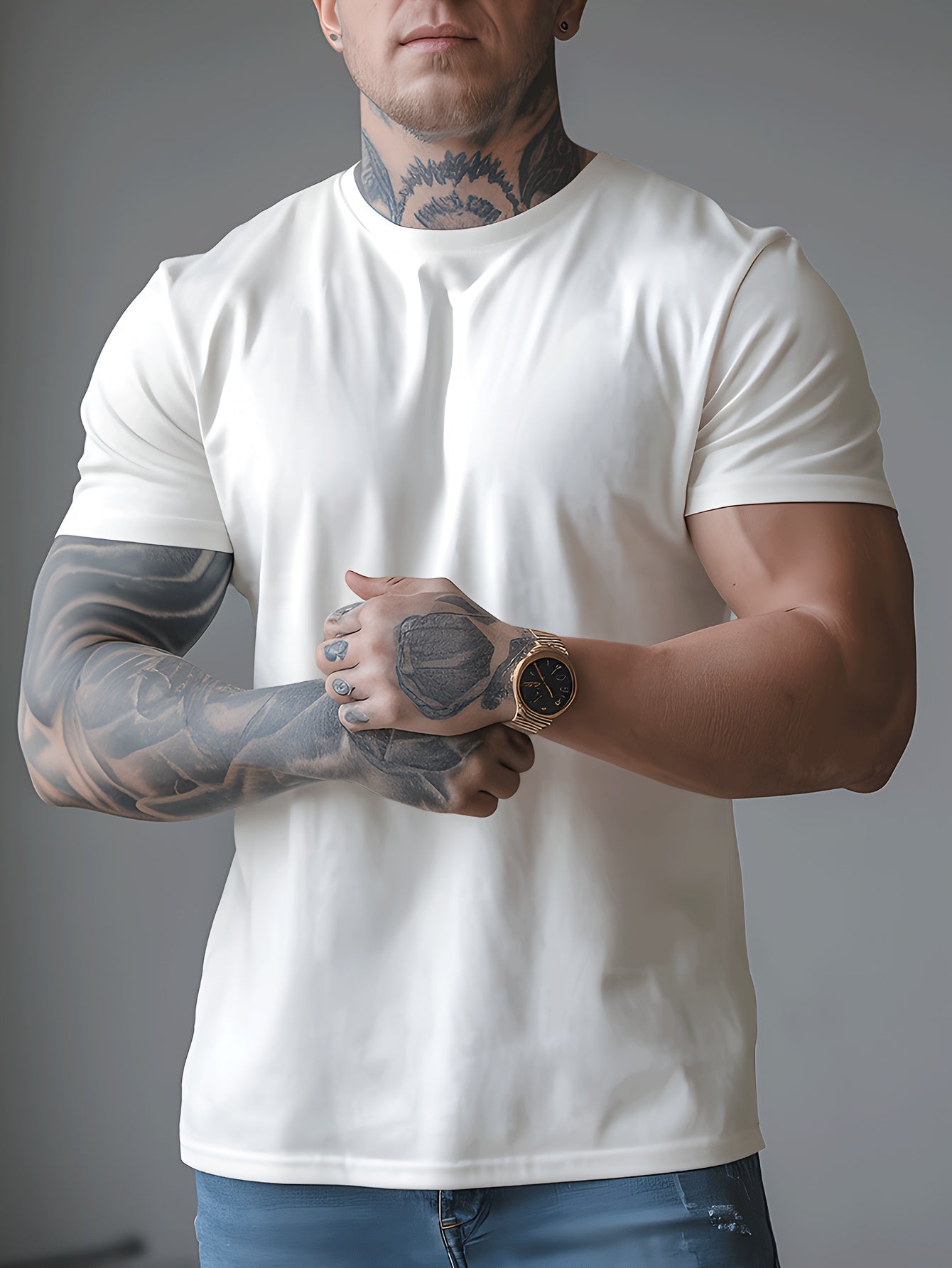 Men's Trendy Summer Short-Sleeve T-Shirt with "Rave" Graphic Print - Breathable, Versatile Round Neck Tee for Beach Vacations & Casual Wear, Breathable Clothing | Relaxed Fit Shirt | Comfortable Fabric, Shirts for Summer