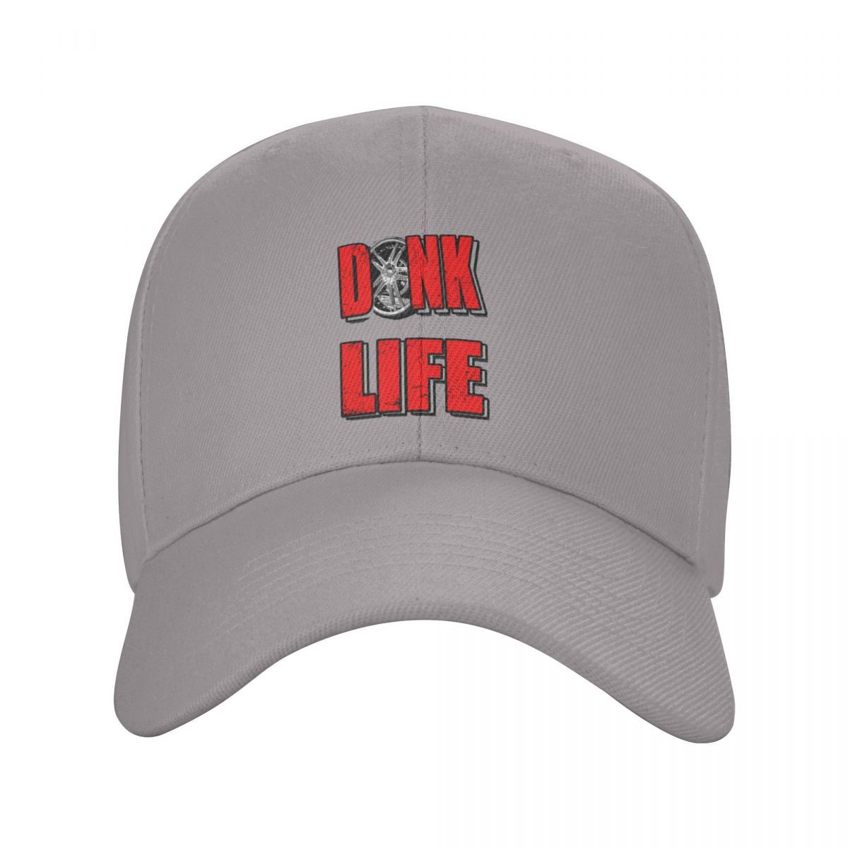 Impala & Caprice Donk Life Red Baseball Cap, a Streetwear Brand Offering Stylish Hats for Both Men And Women, Perfect for Hip Hop And Rave Events.