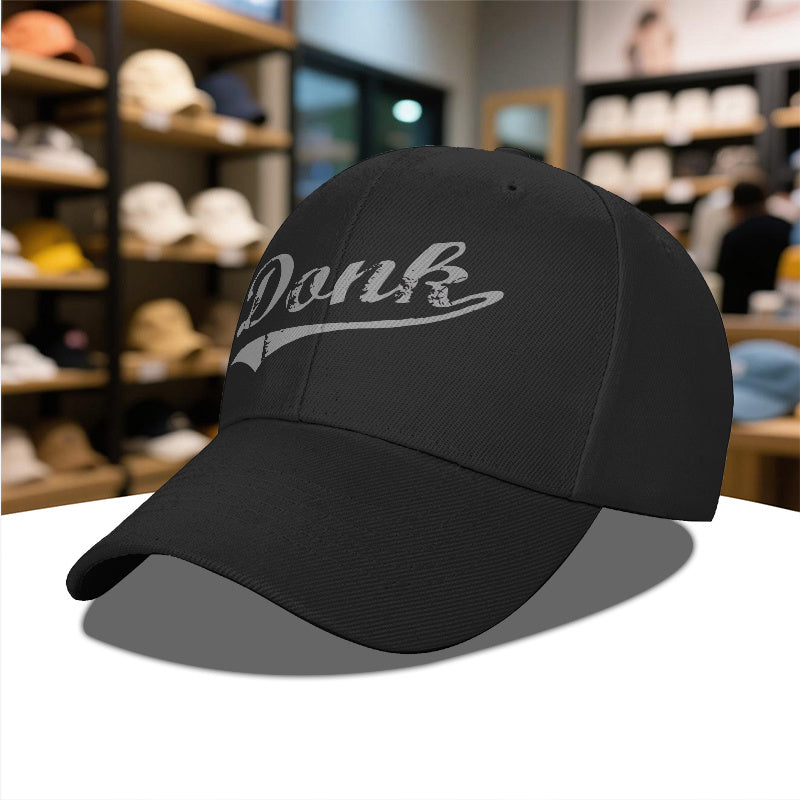 Donk Burnley Lancashire England Unisex Adjustable Baseball Cap for Men & Women - Lightweight Moisture-Wicking 100% Polyester, Breathable Sporty Design for Gym, Travel, Daily Use - Black with White Logo, All-Season Comfort, Tr