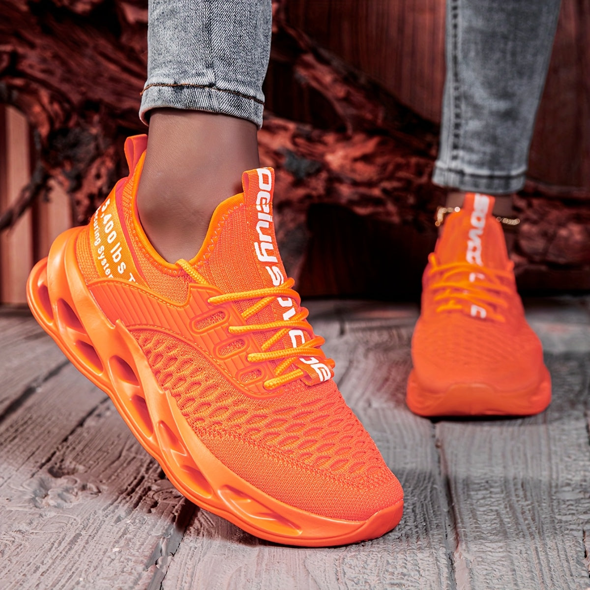Men's Lightweight Breathable Running Shoes - Vibrant Neon Pink/White/Orange/Black/Green Color Options, MD Sole & Fabric Upper for Gym, Tennis, Walking - All-Season Comfort, Lace-Up Low-Top Athletic Sneakers, Sneakers, Gym Foo