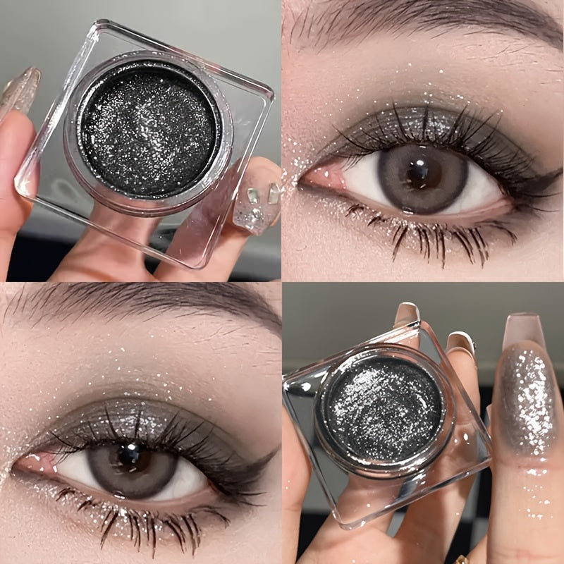 3pcs/SET makeup set: lipstick + eyeliner + eyeshadow, black series, matte waterproof lipstick, black waterproof eyeliner, shiny liquid pearlescent eyeshadow, match to create a black punk makeup, perfect for Halloween