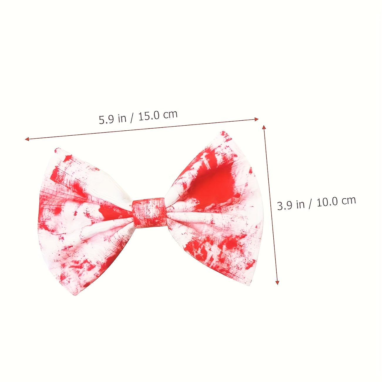 1pc or 2pcs Gothic Halloween Blood Splatter hair clip - Red & efective, for Halloween Party Costume, Ponytail, Braids - Blood-Dipped Bow Hair Accessories for Women & s, Halloween Costumes, Themed Event Accessory, Bold Fashion