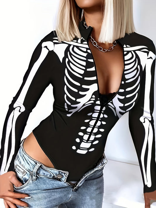 Women's Spring/Summer Slim-Fit Bodysuit Top - Summer Solstice