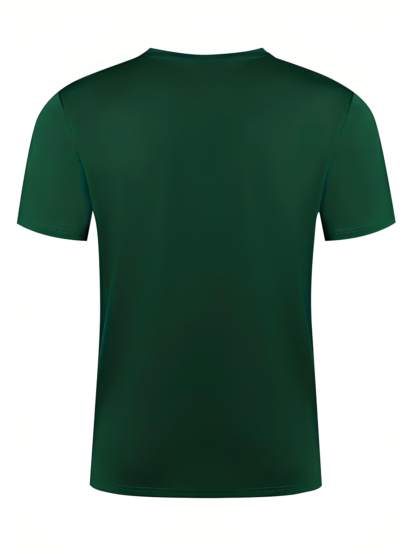 Men's Casual Summer T-Shirt - Soft Breathable Fabric with Bold "Techno" Letter Print & Orange Accent, Ribbed Collar, Regular Fit for Casual Attire, Summer T Shirts, Classic Round Neckline, Comfortable Tee Construction