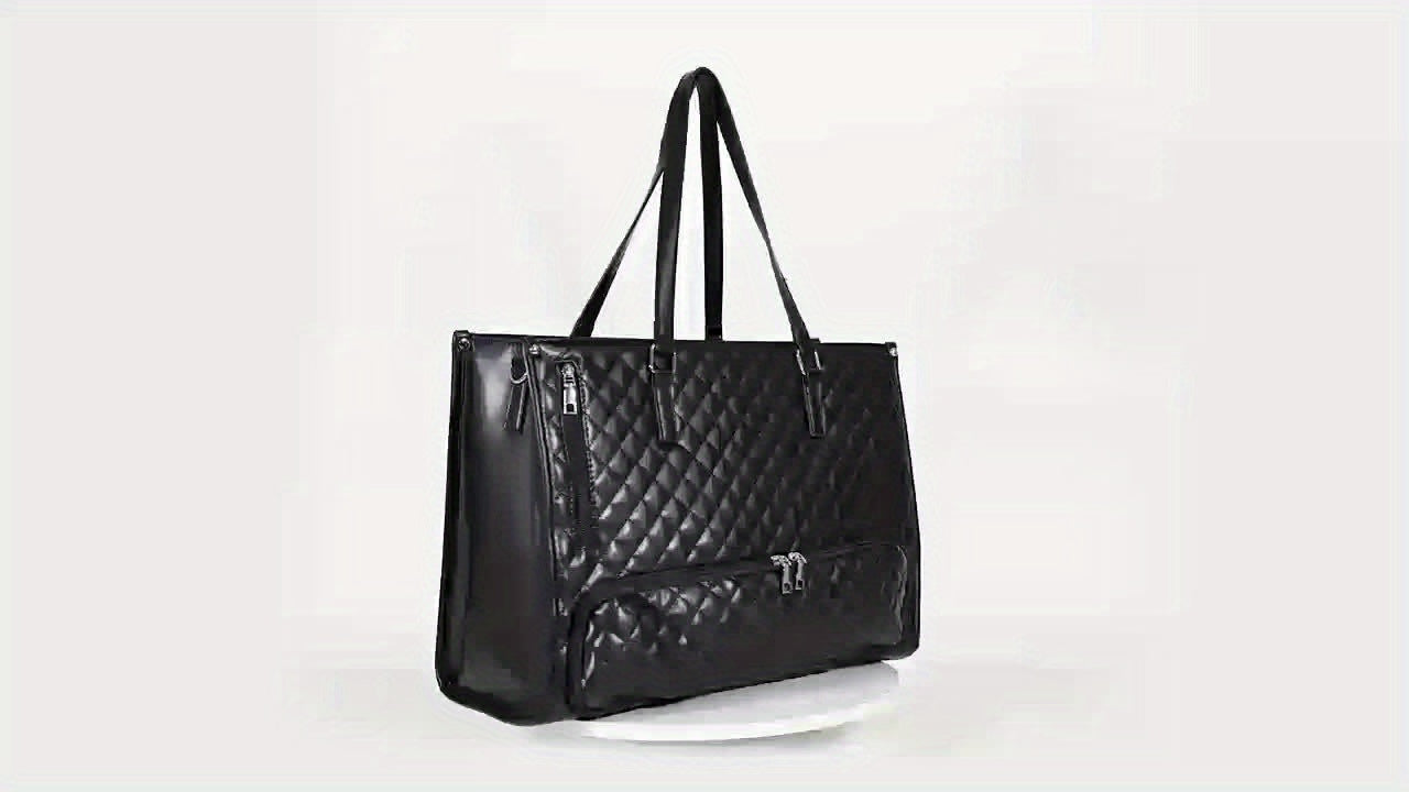 Large Capacity 2-in-1 Convertible Tote & Crossbody Bag with Detachable Shoulder Strap