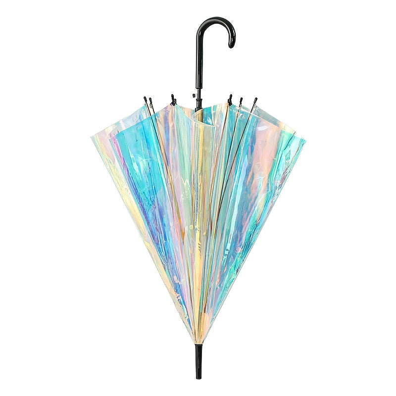 Colorful Reflective Long-Handle Umbrella