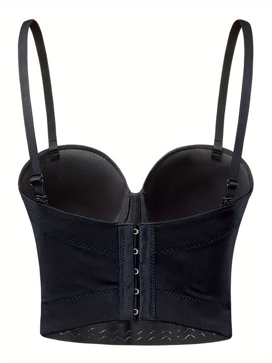 Elegant Rhinestone Fishbone Cami Top for Women