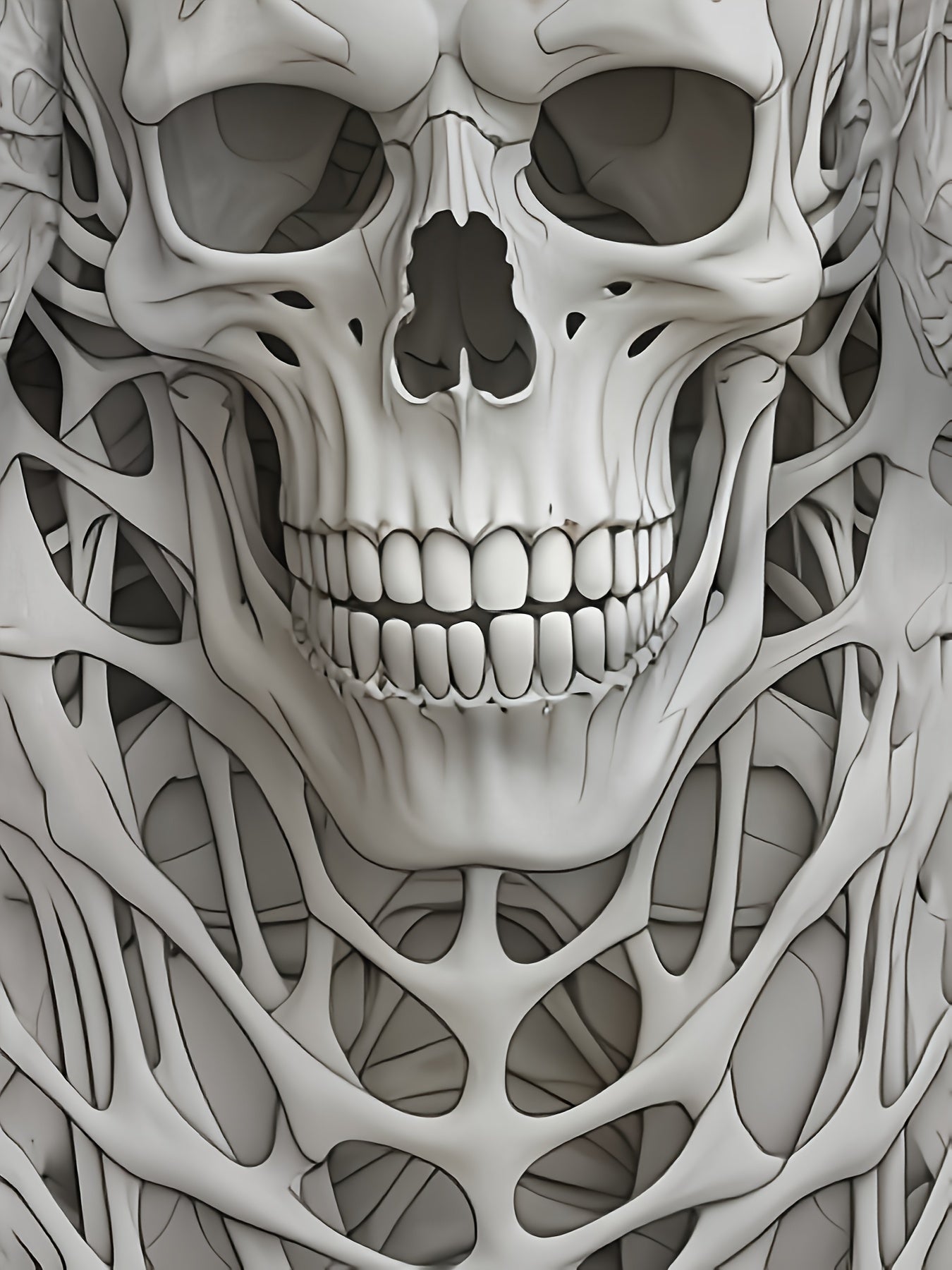 Long Sleeve Plus Size Chic Skull Print Cardigan - Open Front, Casual Spring/Fall Outerwear for Women