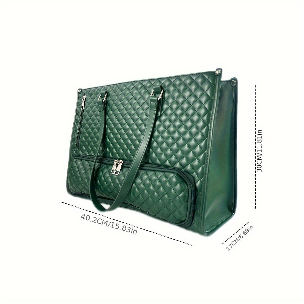 Large Capacity 2-in-1 Convertible Tote & Crossbody Bag with Detachable Shoulder Strap