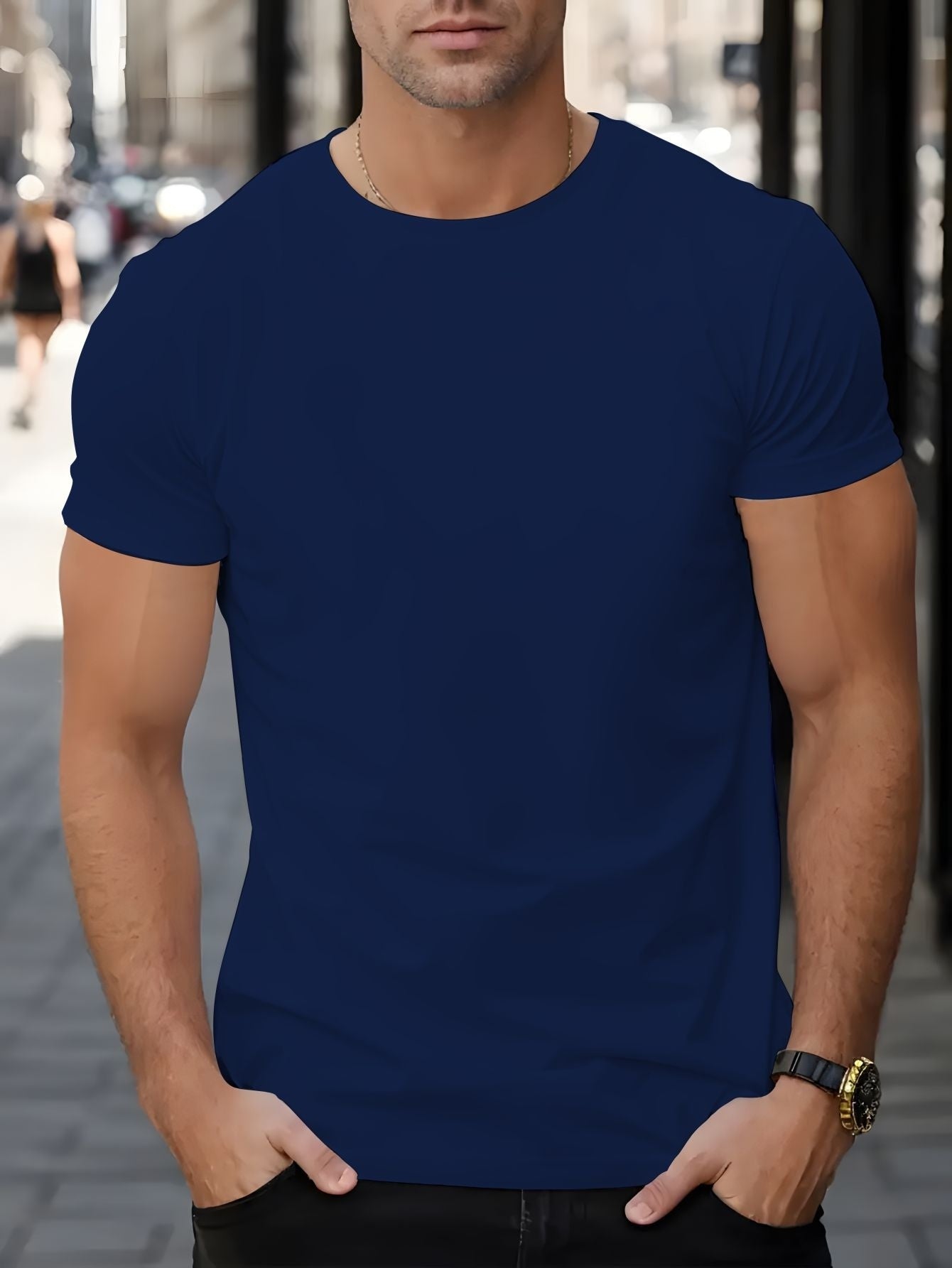 Men's Trendy Summer Short-Sleeve T-Shirt with "Rave" Graphic Print - Breathable, Versatile Round Neck Tee for Beach Vacations & Casual Wear, Breathable Clothing | Relaxed Fit Shirt | Comfortable Fabric, Shirts for Summer