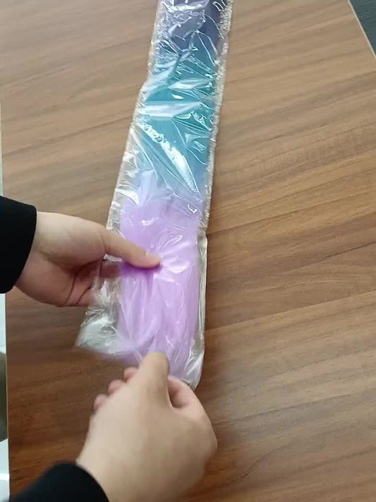 2pcs Festive Ombre Jumbo Braiding Ponytail Extensions, 26-Inch Synthetic High Temperature Fiber Hair with Elastic Band for Women & Girls - Ideal for Christmas & Holiday Celebrations, Hair Accessories