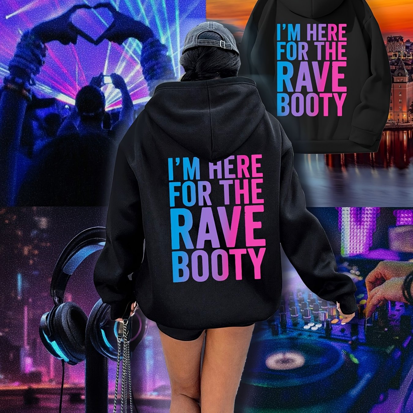 Women's Rave Festival Hooded Sweatshirt