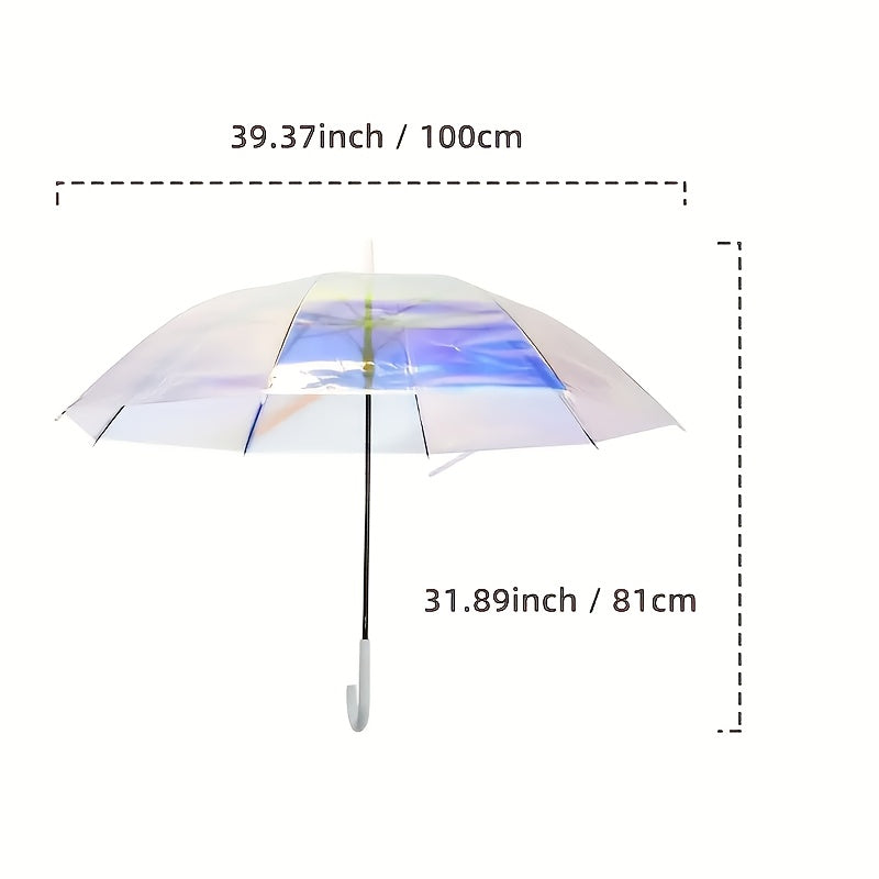 Colorful Reflective Long-Handle Umbrella