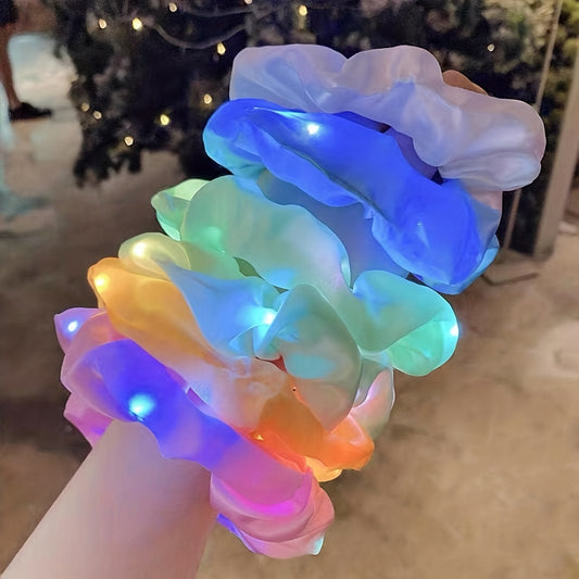 6/12pcs LED Hair Clip And Hair Ring Decoration, Suitable for Madam. Multi-Color Mode Night Light Accessories, Suitable for Carnival Parties, Halloween Lady Costume Headpiece LED, Halloween Costume Party LED Decoration, Lady'S