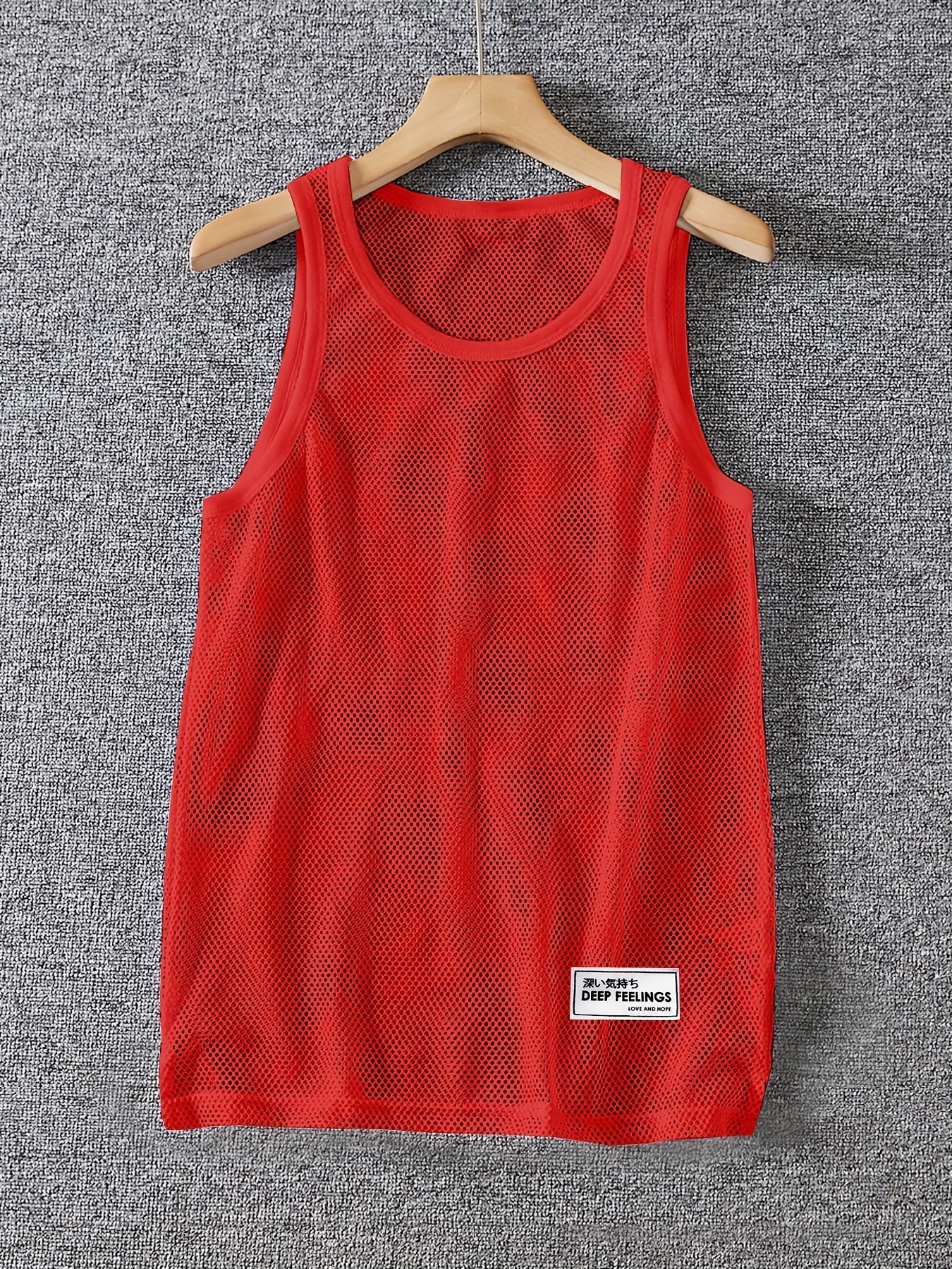 Men'S Sexy Tank Top, Men'S Mesh Tank Top, Men'S Stretchy Tank Top
