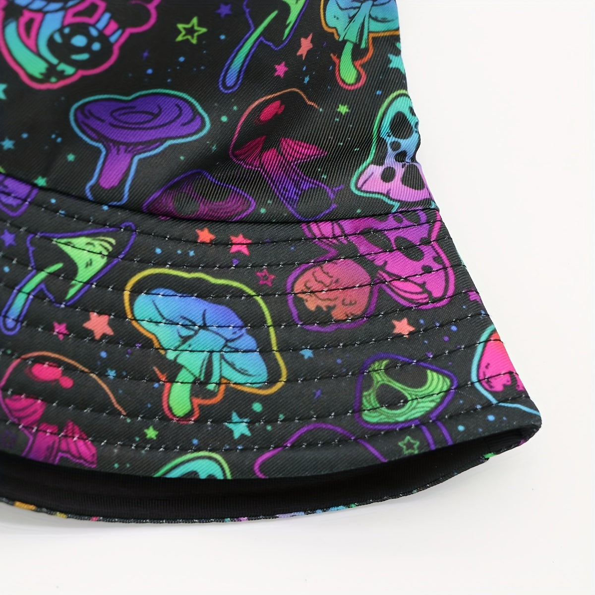 1pc Vibrant Mushroom Pattern Reversible Bucket Hat