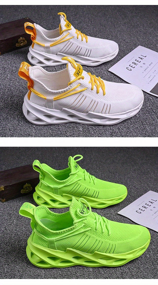Men'S Breathable Blade Sneakers - Shock Absorbing, Lightweight Non-Slip Running Shoes for Jogging, Tennis, Gym, And Walking - Athletic Sneakers for Youth And Teens