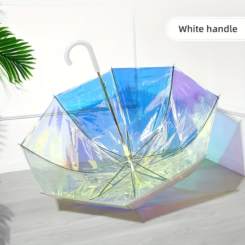 Colorful Reflective Long-Handle Umbrella