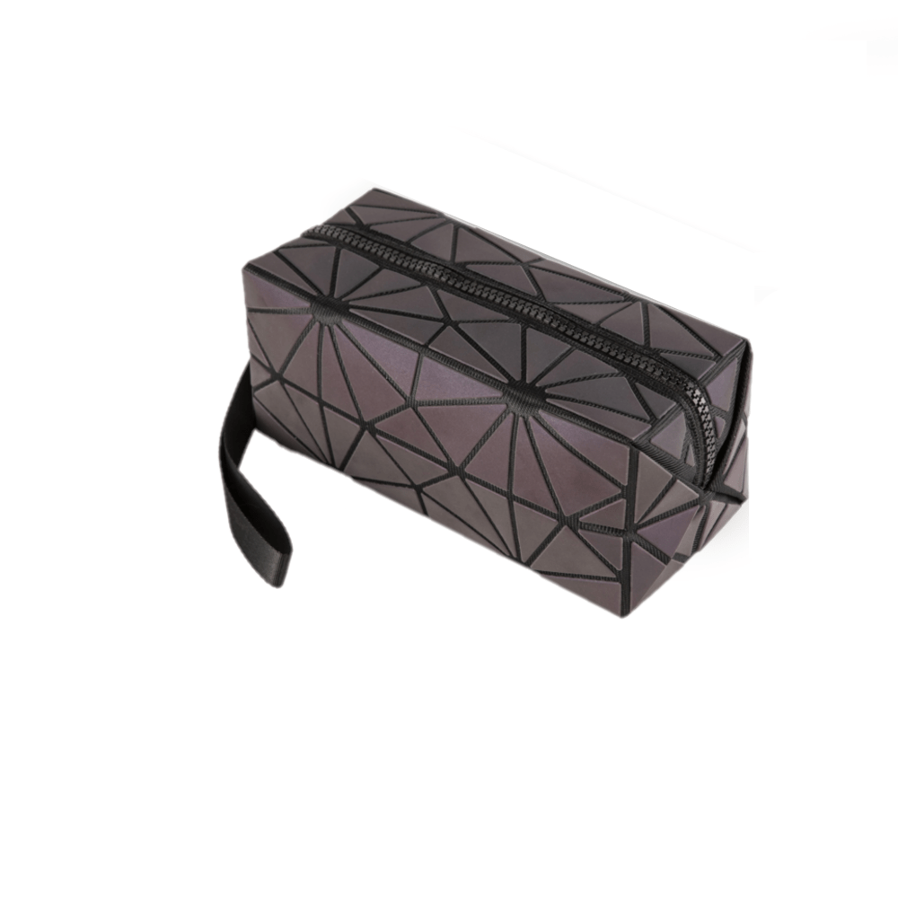 3pc Glow Radium Holographic Reflective Makeup Bag Se