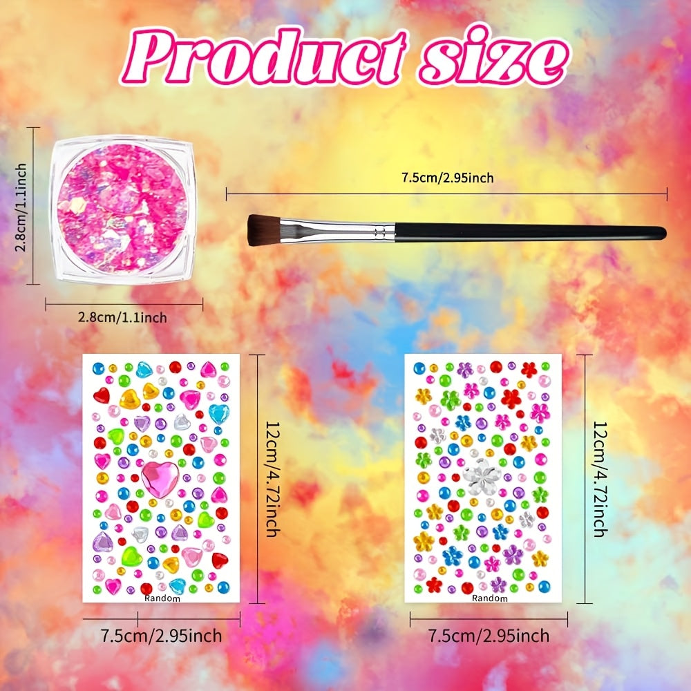 12 Colors Quick Dry Glow-in-the-Dark Glitter Gel - Water-Based, Self-Adhesive Neon Glitter for Women, Perfect for Mardi Gras, Halloween, Party & Festival Makeup, Body Glitter|Vibrant Glitter|Waterproof Glitter, Glitter Eyesha