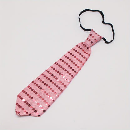 A Men'S LED Flashing Novelty Tie Powered by 3 Button Batteries, Perfect for Bar, Bungee, Dance Parties, And Festive Decorations, Party Supplies.