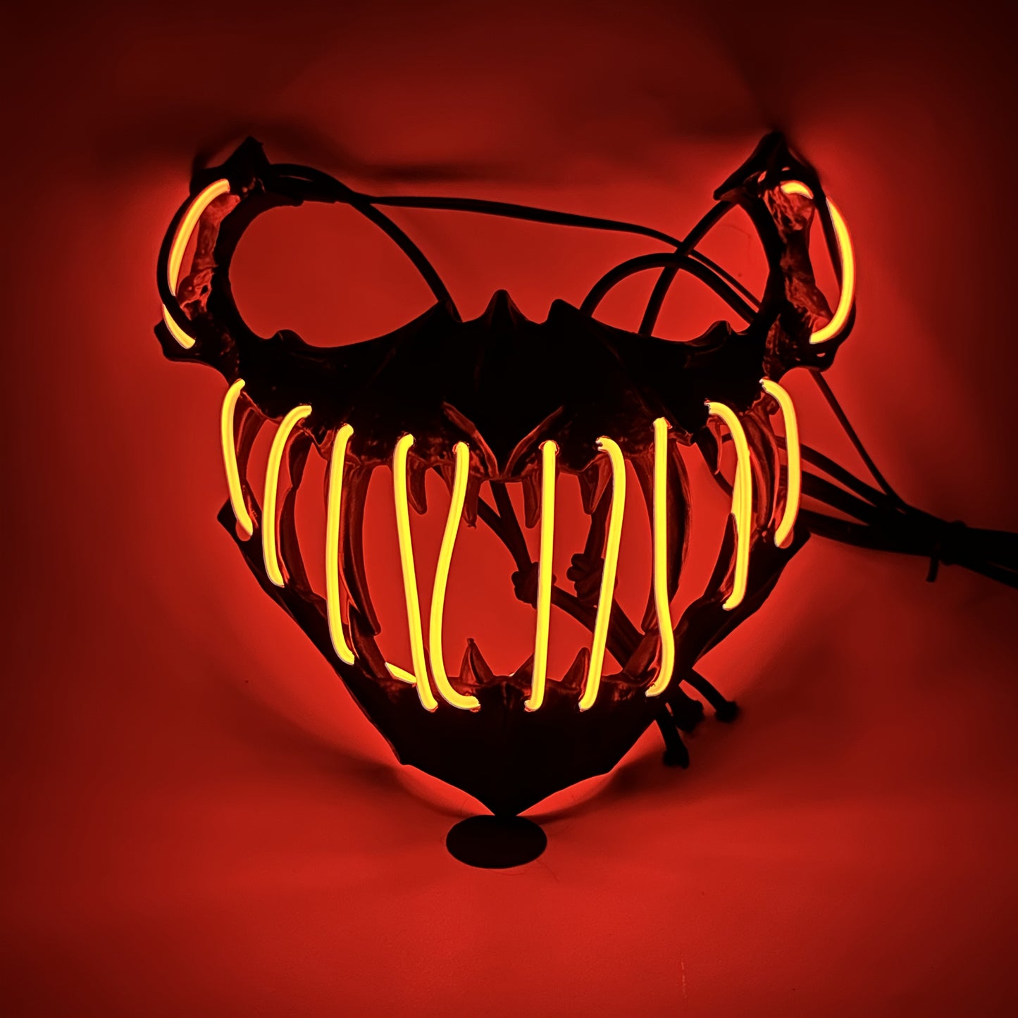 LED Glowing Skull Mask - Essential for Halloween Horror Parties, EDM Festivals, and Night Events. Unisex Design Perfect for Halloween/Carnival/Music Festival, Scary Halloween Costume, Halloween Costumes for Women, Women Hallo