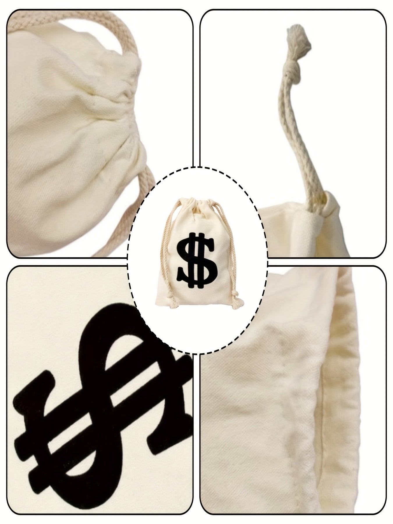 [Strong Criminal Clothing Set] 6pcs Set of Strong Criminal Clothing | Neutered Thief Cosplay Black And White Striped Long-Sleeved T-Shirt, Beanbag Hat, Gloves, Mask, Halloween Money Bag, Transformed Criminal Clothing, Men's P