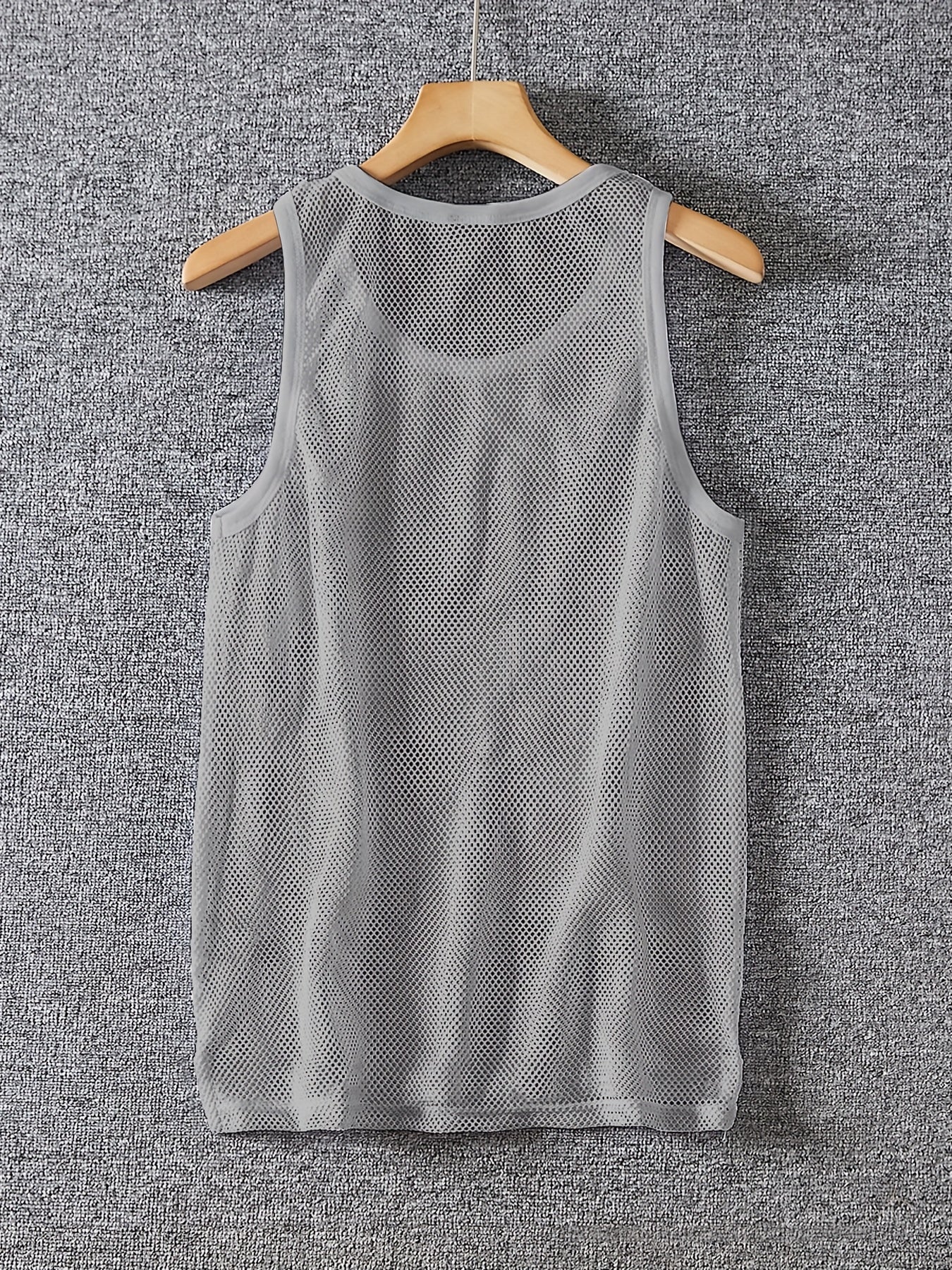 Men'S Sexy Tank Top, Men'S Mesh Tank Top, Men'S Stretchy Tank Top