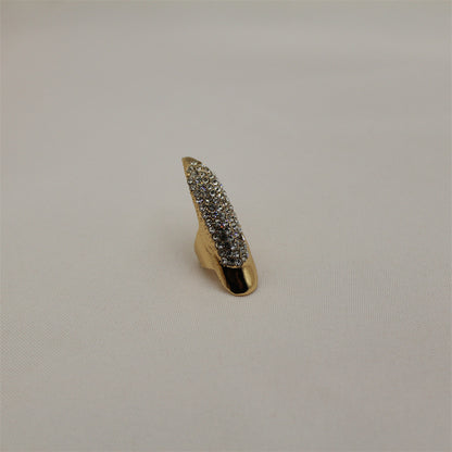 5pcs, Eagle Claw Ring, Punk Style Cat Claw Ring, Gothic False Nails, Armor Effect Finger Joints Curved Sharp Claws, Suitable for Role-Playing Parties, Unisex Halloween Gifts, Exaggerated Long Nails, Personalized Fashion Style