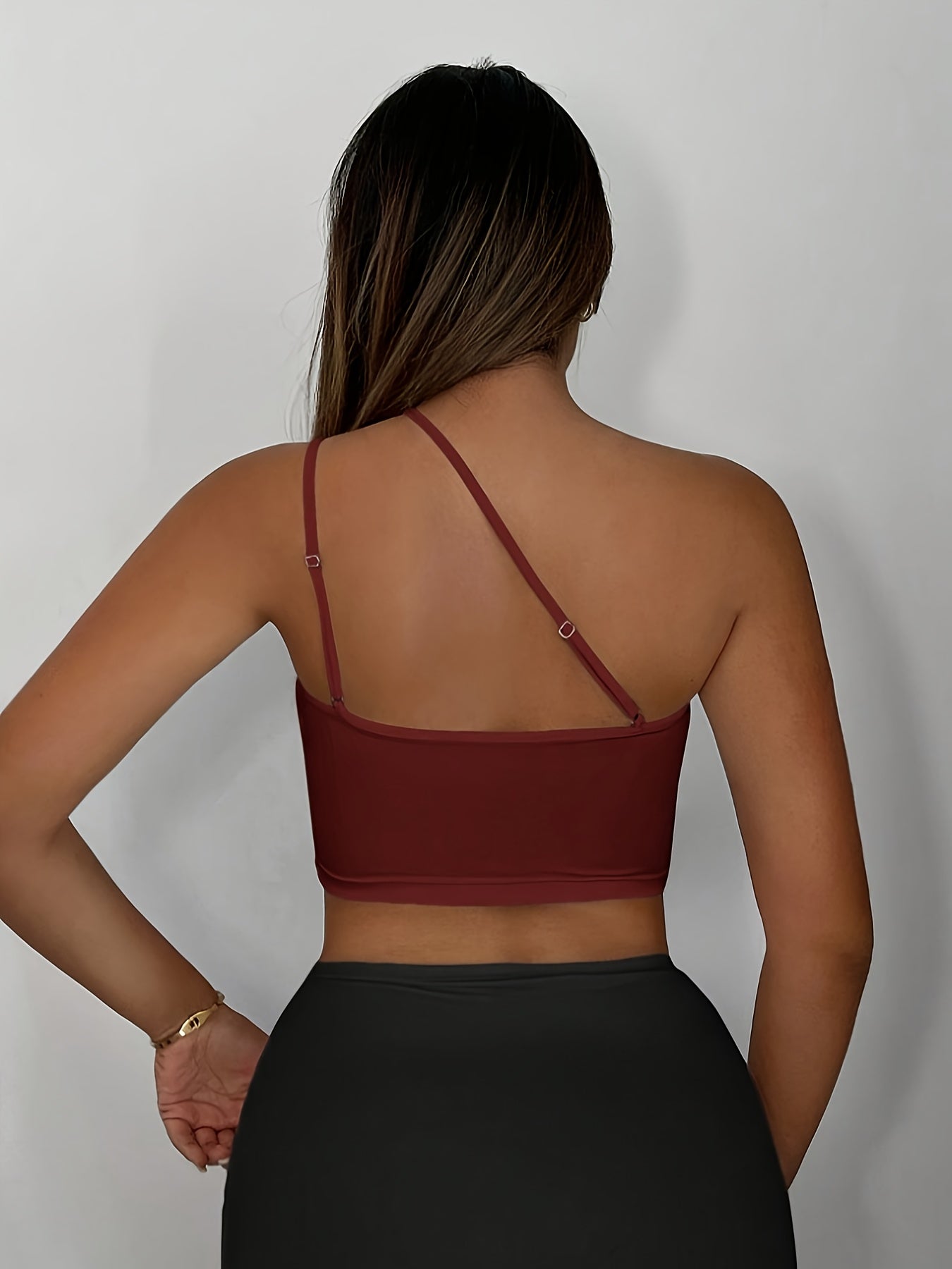 Women'S Sexy Neon Green One-Shoulder Cut-Out Crop Top - Stretchy Workout & Casual Wear, Perfect for Fitness, Parties, and Casual Attire, Fitness Apparel | Neon Green Top | Cutout Design, Gym Clothes