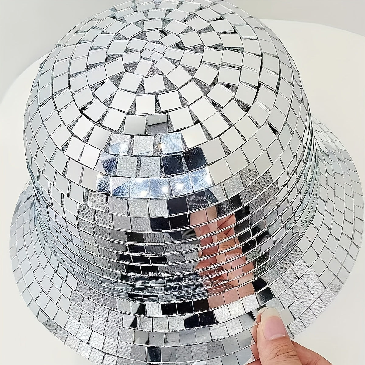 Party Decoration Sequin Glass Disco Fisherman Hat, Featherless
