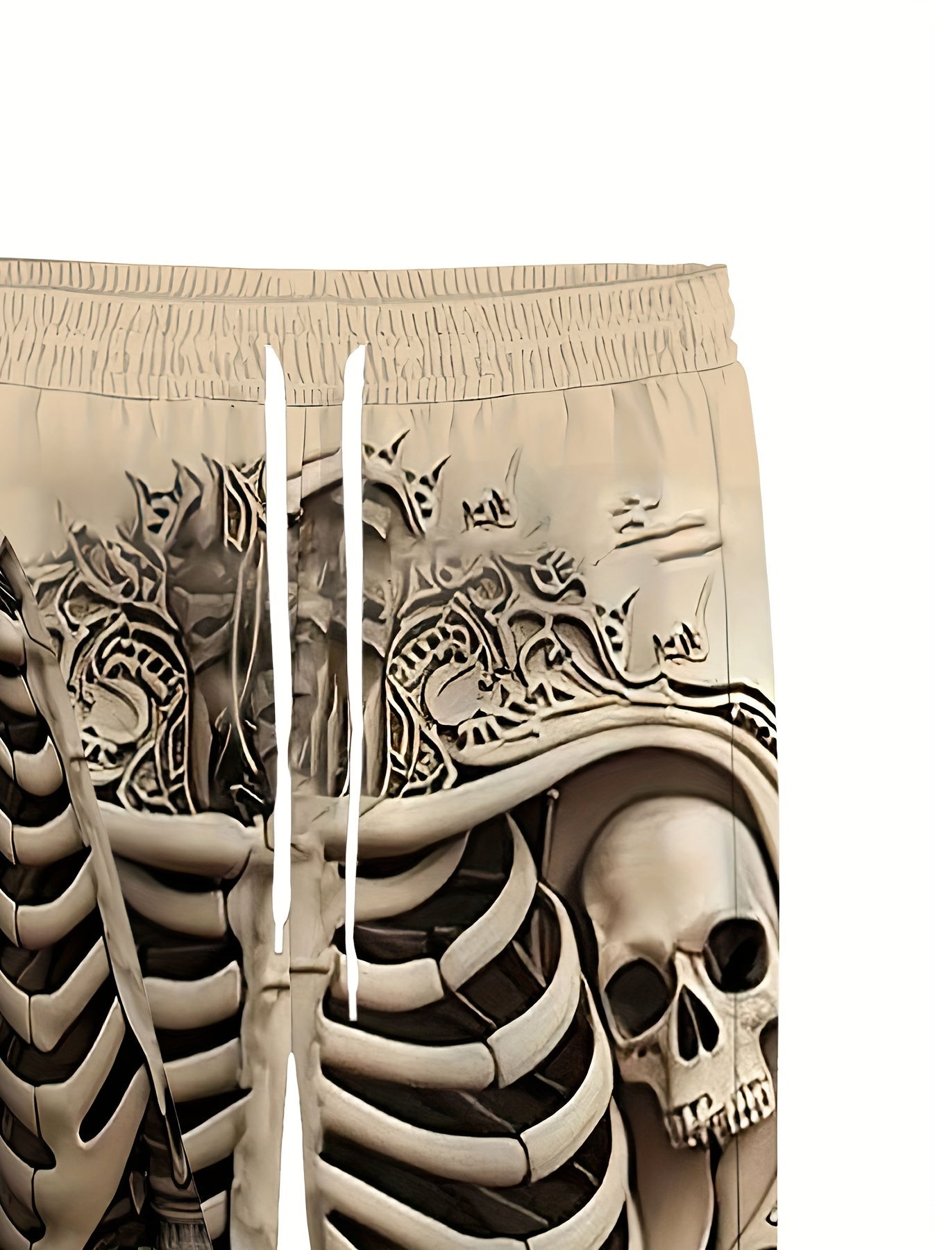 Men's Large Size Skull Pattern 3D Print Street Fashion Casual Hoodie and Pants Set Hoodie and Sweatpants 2pcs Set Suitable for Autumn and Winter Street Outdoor Daily Use as a Gift, PLUS SIZE